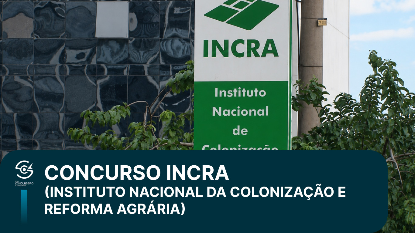 Concurso INCRA 2026: veja cargos, salários e como estudar